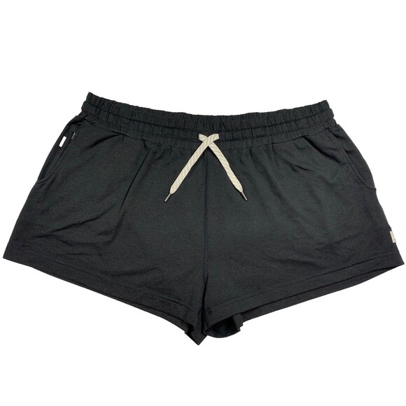 Vuori Halo Performance Shorts Black DreamKnit High Rise Women’s Size XL - Picture 1 of 8